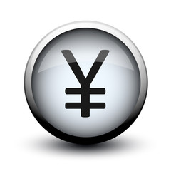 Obraz premium button yen 2d