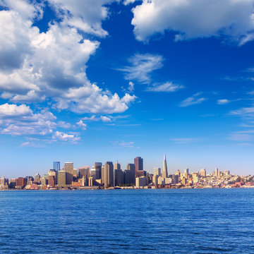 San Francisco skyline in California from Treasure Island