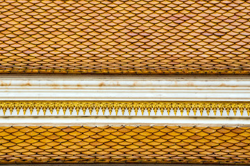 roof tiles of Thai temple
