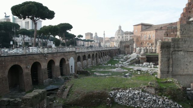 Imperial Vespasiani Forum in Rome