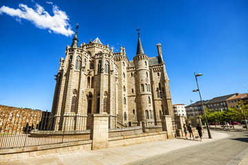 Fototapeta na wymiar Gaudi Palace, Astorga, Pilgrim route to Santiago de Compostela