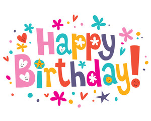 Happy Birthday text