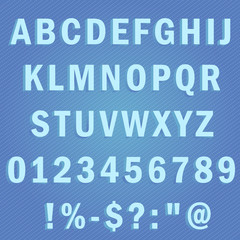 3D style alphabet collection set