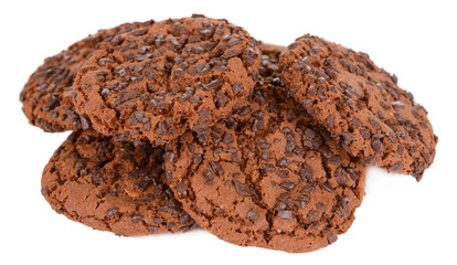 Sweet cookies isolated on white