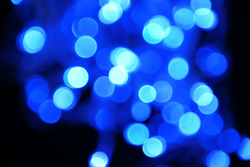 Festive background of lights