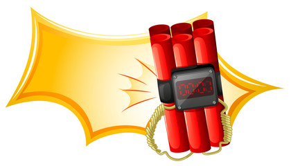 An explosive weapon with a timer