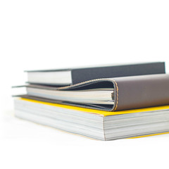 stack of books isolated on white