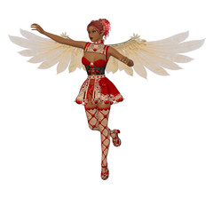 Fototapeta premium Dancing cupid girl