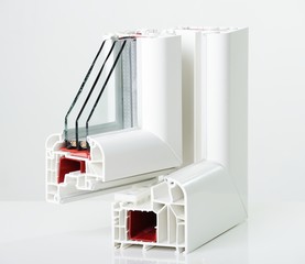 Plastic window profile