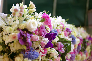 flower decoration for wedding background