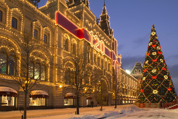 Russia. Moscow Christmas.
