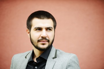 Young Middle eastern young attractive male model posing