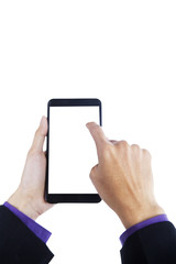 Hands Holding Smartphone