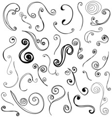 Fototapeta premium Set of vector design elements in retro style.