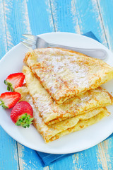 pancakes with strawberry