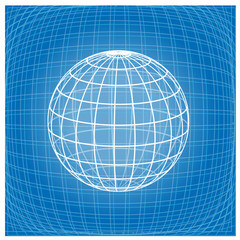 modern vector earth globe icon
