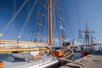 Obraz premium Großes, altes Segelschiff
