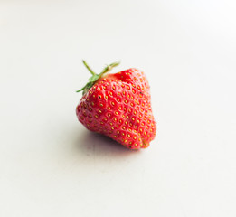strawberry on white