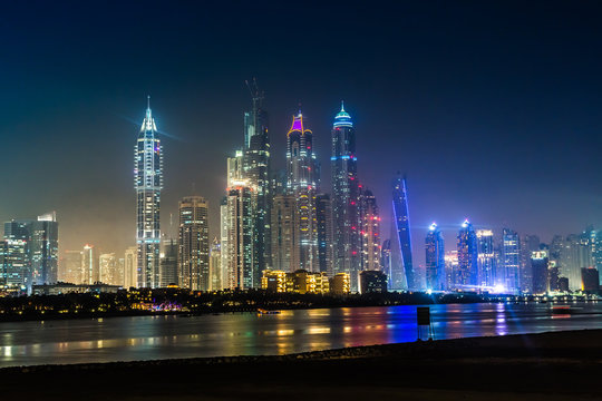 Dubai Marina cityscape, UAE