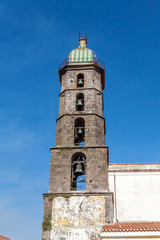 Fototapeta na wymiar bell tower of roccamonfina