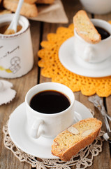 A Cup of Coffee with Pumpkin Biscotti