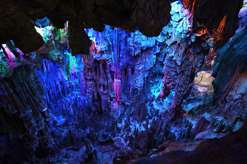 Reed Flute Caves in Guilin, China