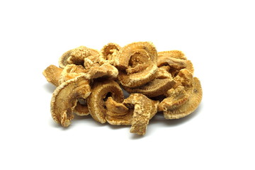 Pork rinds isolated on white background