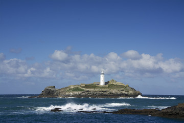 Fototapeta na wymiar Godrevy lighthouse, Cornwall
