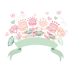 Wedding graphic set, wreath, flowers, arrows