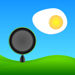 Niebo jajko patelnia © nestonik