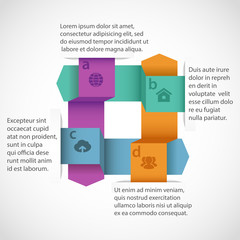 Abstract design infographics