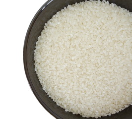 Asian white rice or uncooked white rice