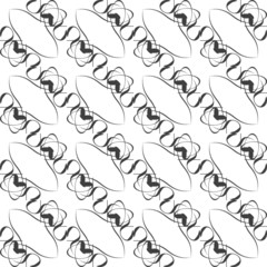 Ornamental round floral background. Seamless pattern