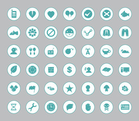 miscellaneous symbol  icon set  for web and mobile #02