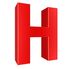 3d letter collection - H