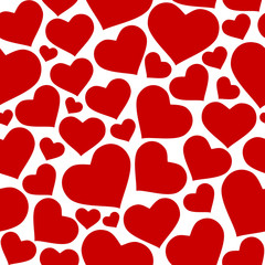 Hearts seamless pattern