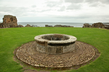 St Andrews Castle Ruins Medieval Landmark. Fife, Scotland
