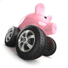 Piggy bank monster truck - 60434175