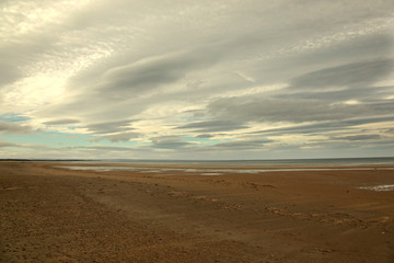Fototapeta na wymiar Beautiful Beach In St Andrews, Scotland