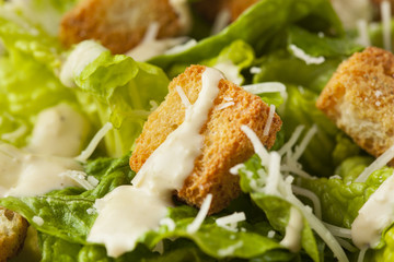 Healthy Green Organic Caesar Salad