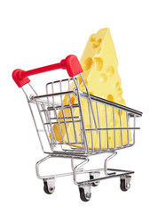Shopping Cart with Cheese
