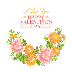 Chrysanthemum garland composition.