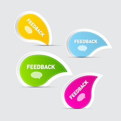 Colorful Feedback Icons