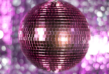 pink discoball