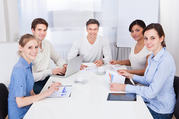 Fototapeta premium Businesspeople In Meeting