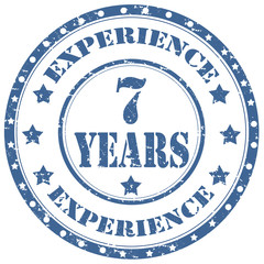 Experience 7 Years-stamp