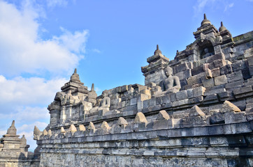 Details in Borobudur unesco heritage site, Java, Indonesia