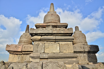 Details in Borobudur unesco heritage site, Java, Indonesia