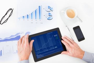 Businessman Analyzing Graph