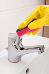 Human Hand Cleaning Faucet